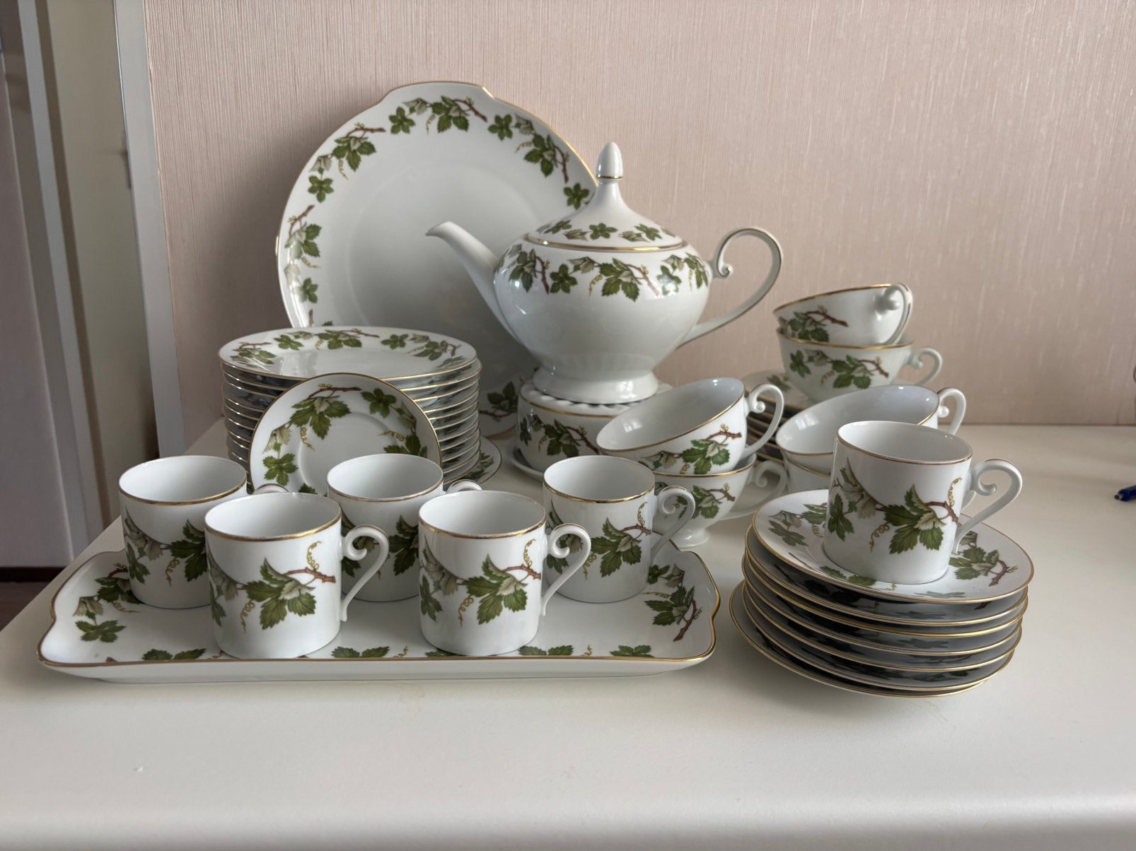 Compleet koffie en theeservies Duits porselein TOP, Ophalen