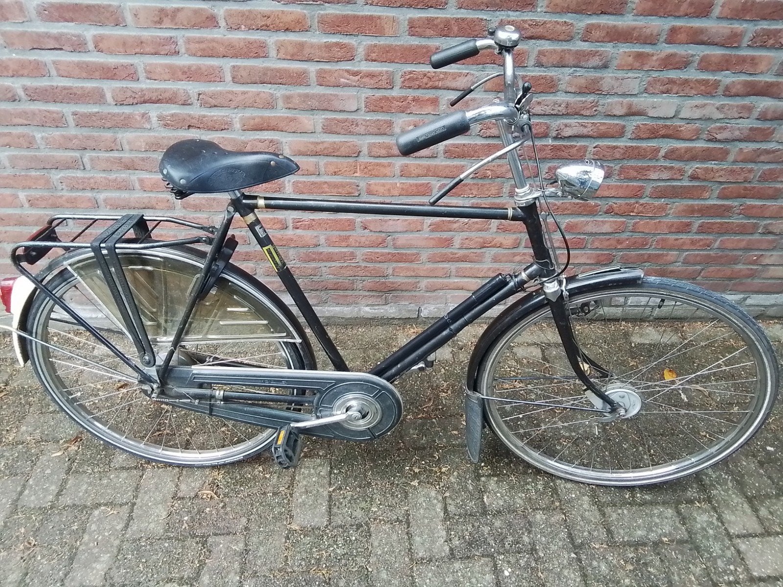Herenfiets gazelle 3 versnellingen trommel rem met rem stang, Fietsen en Brommers, Versnellingen, Ophalen of Verzenden, Zo goed als nieuw