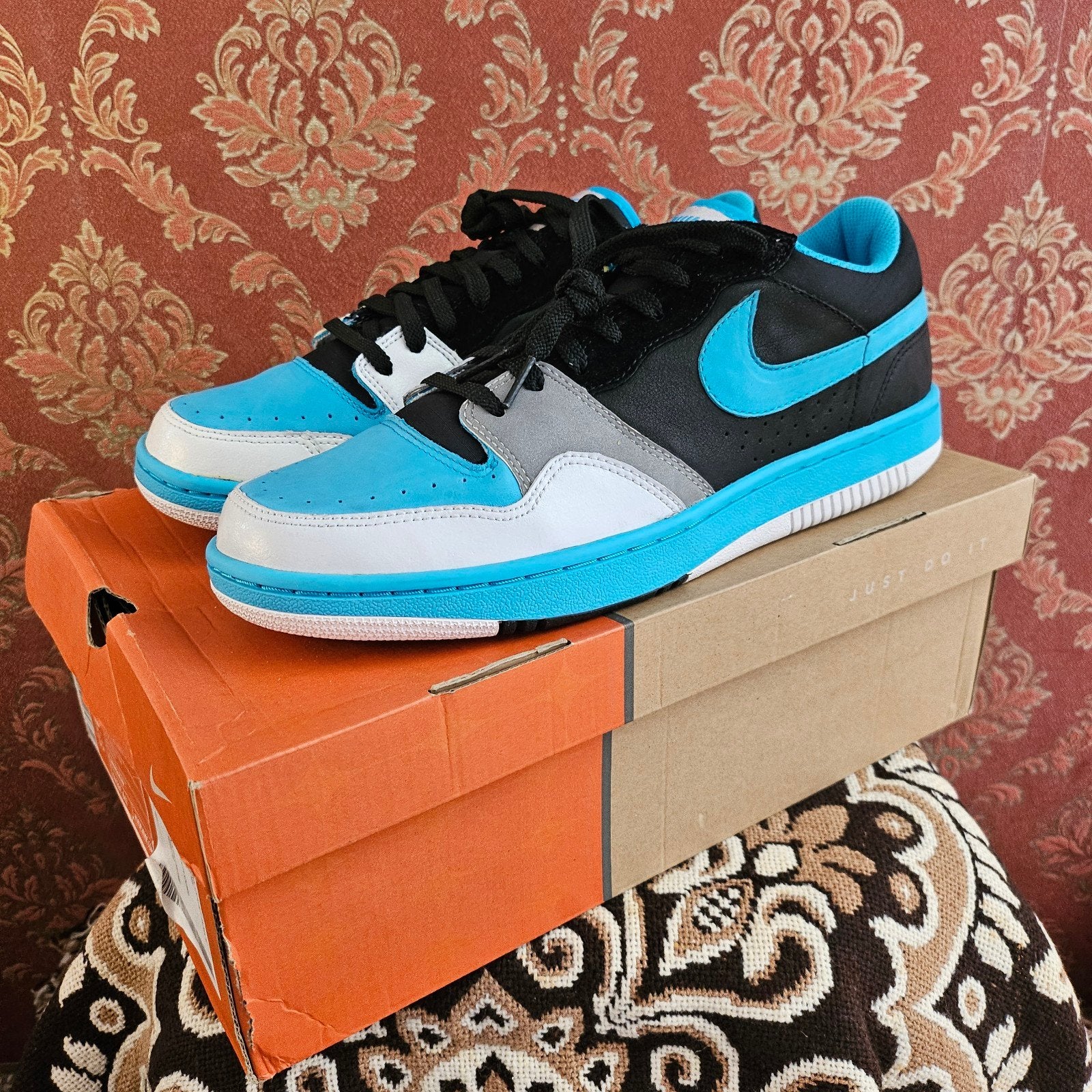 Nike Stussy Court Force Low - Nieuw mt.46  StockX 2006, Blauw, Nike, Nieuw, Ophalen of Verzenden