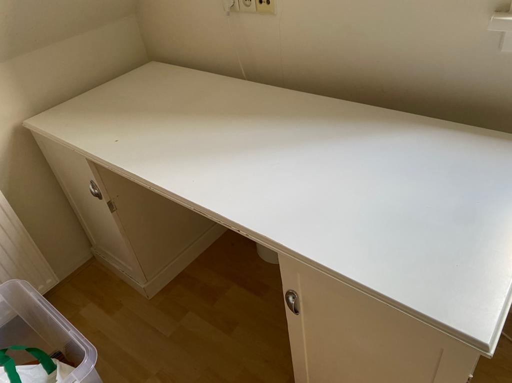 Wit Bureau 150x60x72 cm, Huis en Inrichting, Bureaus, Ophalen of Verzenden, Gebruikt