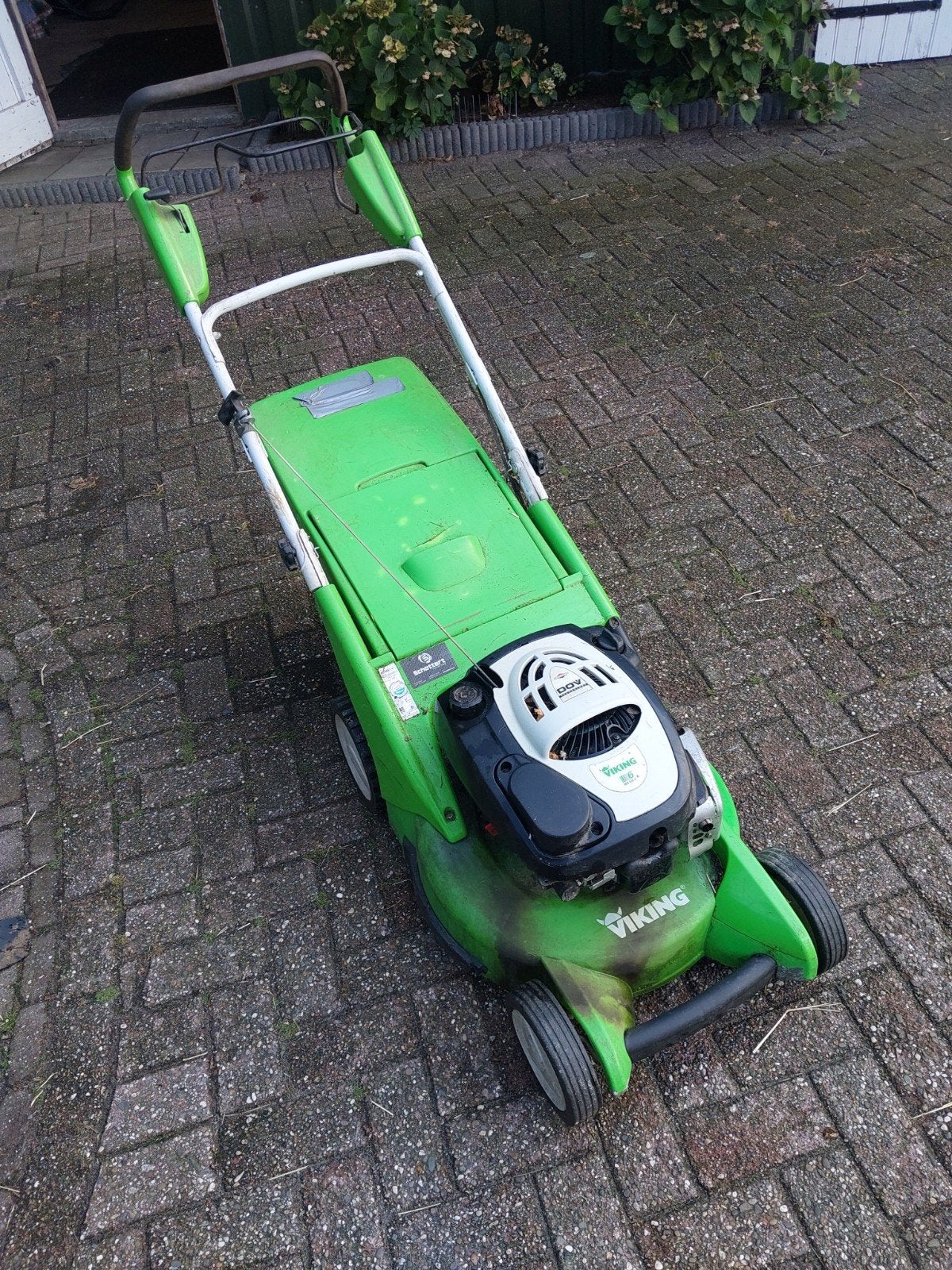 Viking MB 655 V Benzine Grasmaaier - Krachtig en Betrouwbaar, Tuin en Terras, Grasmaaiers, Ophalen, Gebruikt, Opvangbak, Benzine-grasmaaier