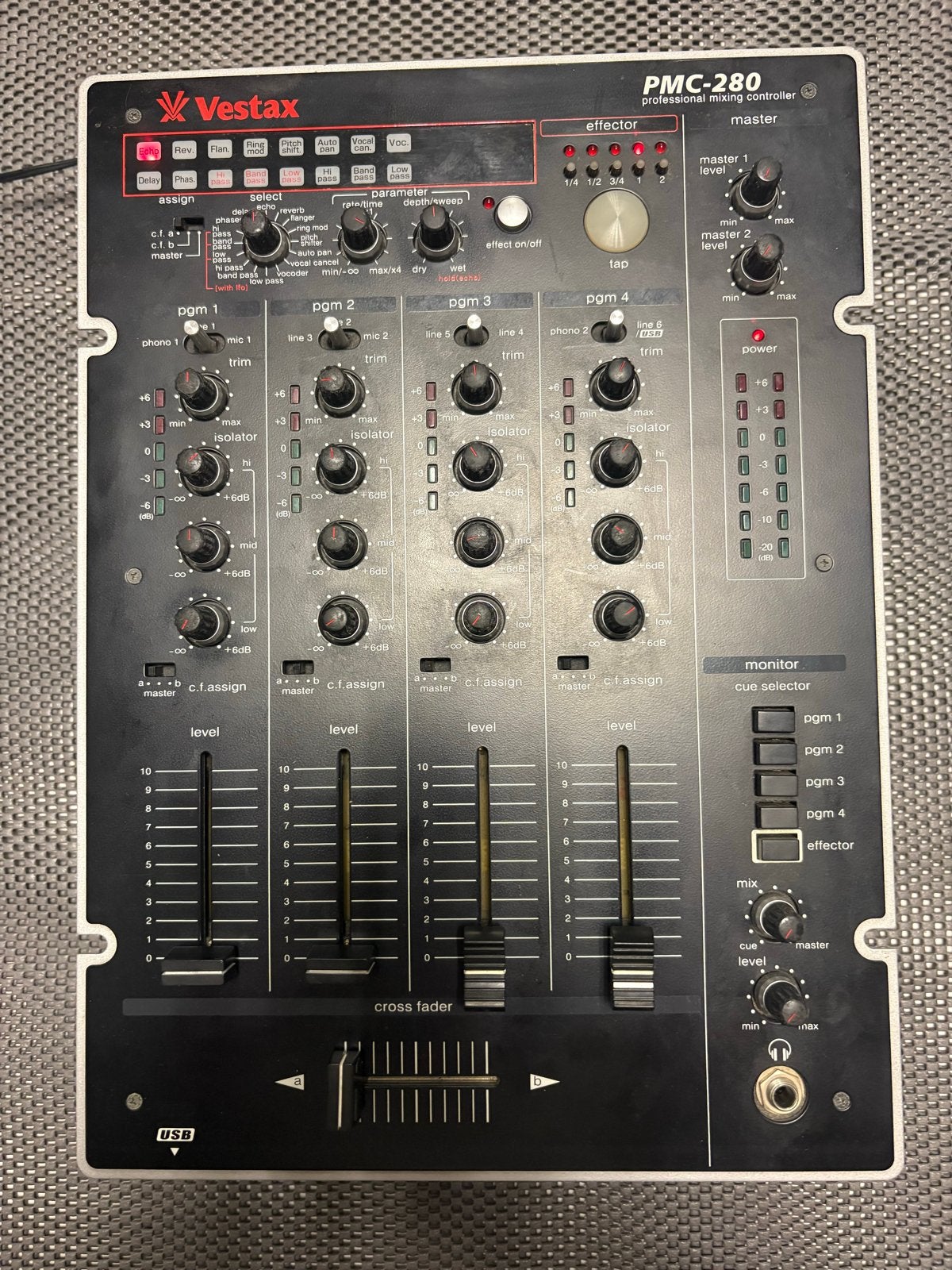 Vestax PMC-280 Professionele DJ Mixer, Ophalen of Verzenden, Gebruikt, Dj-set, Overige merken