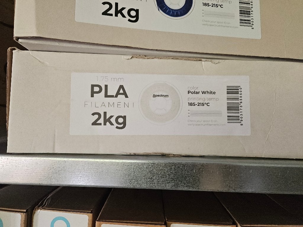Spectrum Premium PLA 2kg Wit 1.75mm nieuw, Computers en Software, 3D-printerbenodigheden, Ophalen of Verzenden, Nieuw, Filamentrollen