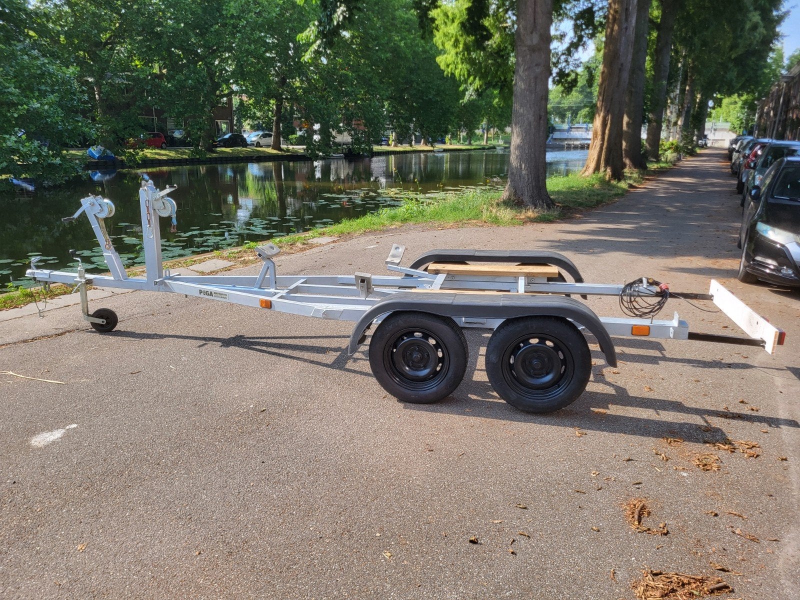Boottrailer (tendemasser), Watersport en Boten, Boottrailers, Gebruikt, Minder dan 6 meter, Ophalen
