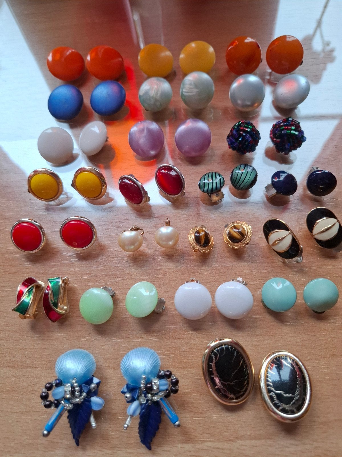 23 paar vintage clips zgan, Verzenden, Zo goed als nieuw