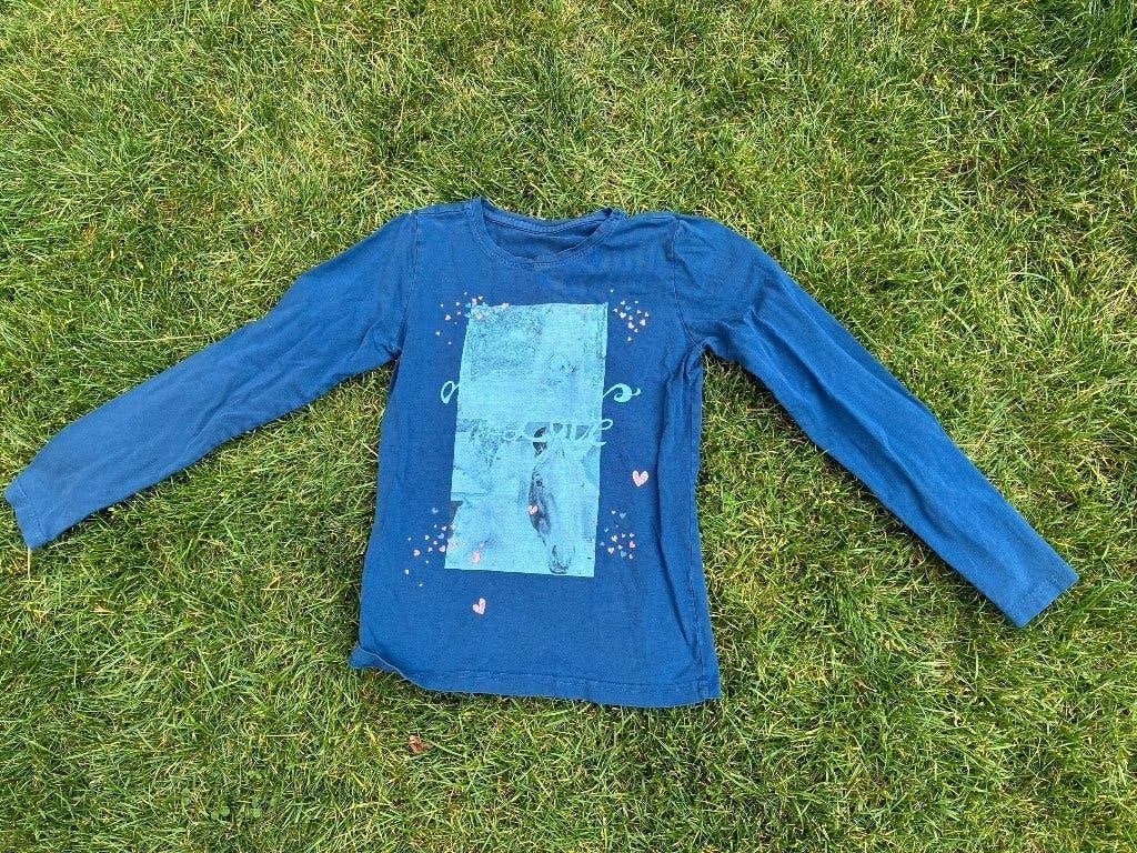 Paardrijshirt, Dieren en Toebehoren, Blauw, Met stretch, Gebruikt, Kinderen