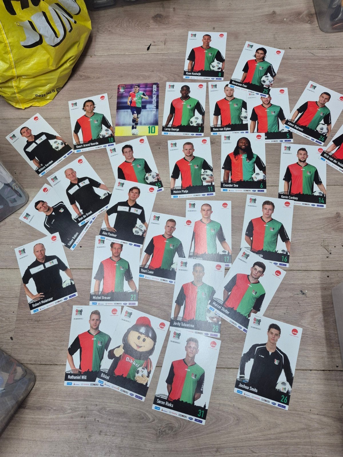Voetbalplaatjes FC Eindhoven - Diverse Spelers, Ophalen of Verzenden, Gebruikt, Overige binnenlandse clubs, Spelerskaart