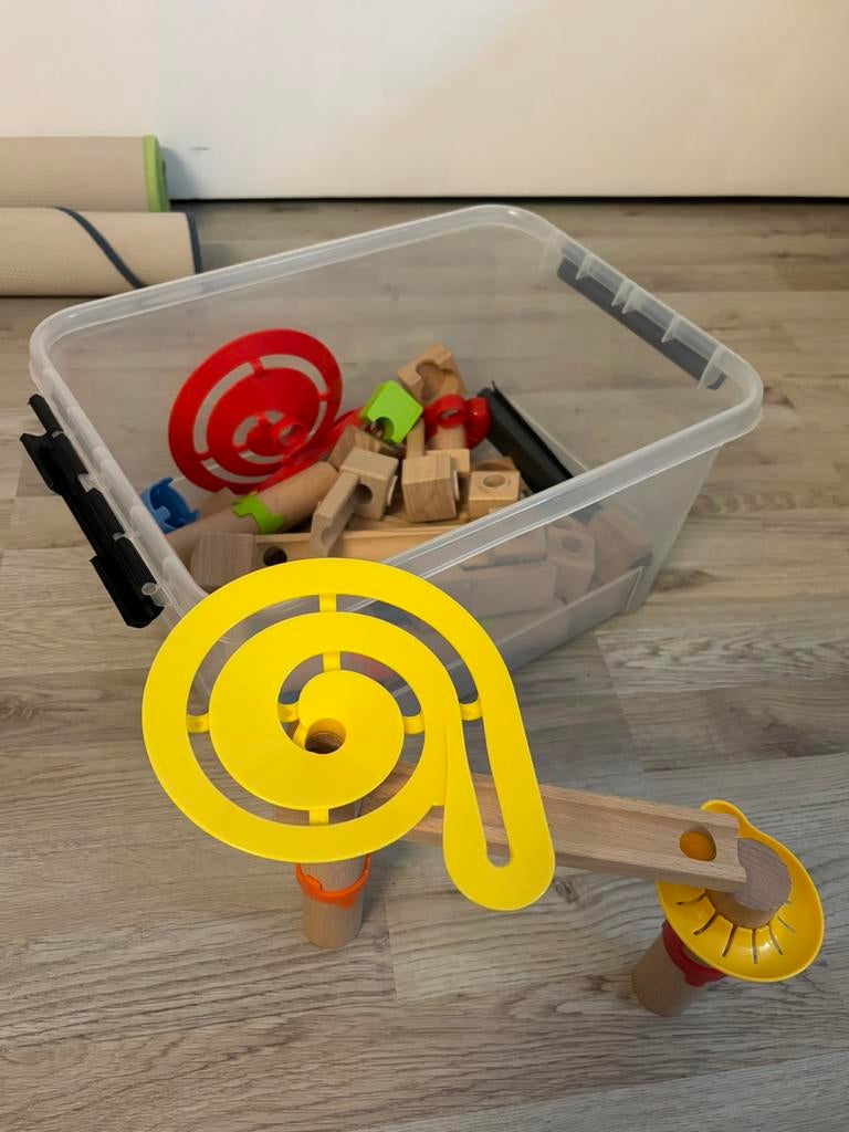 Houten knikkerbaan, Ophalen, Zo goed als nieuw, Jongen of Meisje