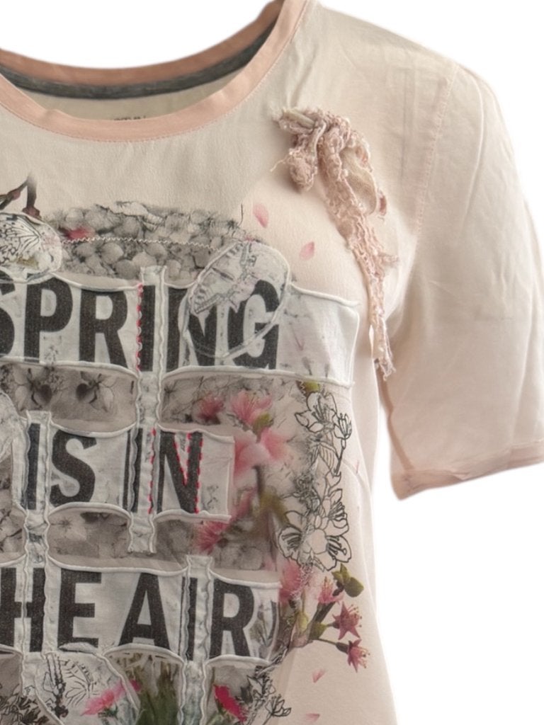 Marc Cain shirt M, Ophalen of Verzenden, Zo goed als nieuw, Korte mouw, Roze