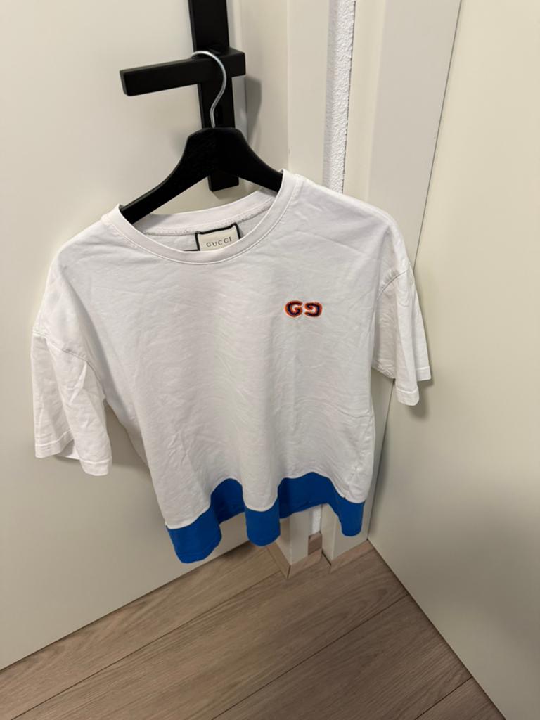 Gucci T-shirt, Ophalen of Verzenden, Zo goed als nieuw, Maat 48/50 (M), Wit