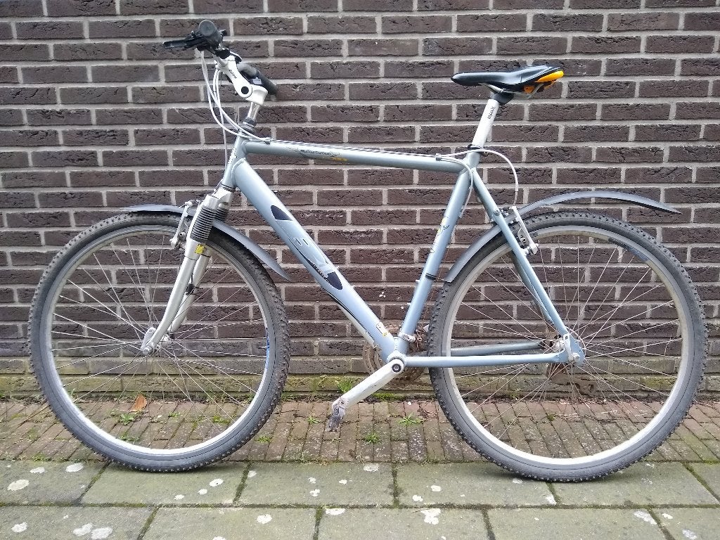 Fietsframe om op te knappen, 28 inch, Gebruikt, Vering, Velgrem