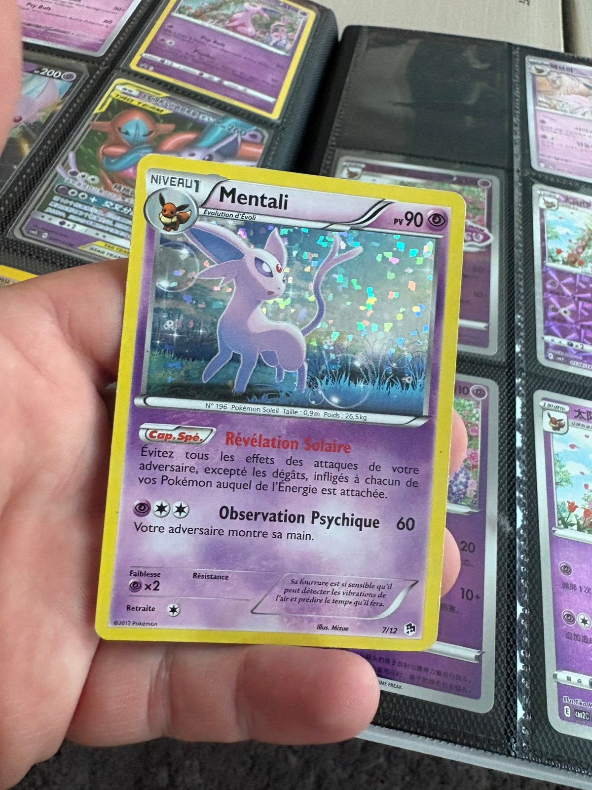 Espeon promo, Ophalen of Verzenden, Zo goed als nieuw, Meerdere kaarten, Foil