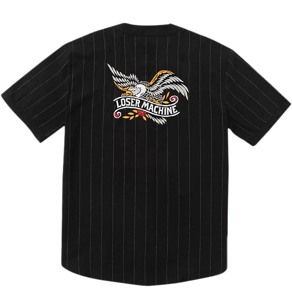LOSER MACHINE TOROS BASEBALL JERSEY BLACK XXL, LOSER MACHINE, Info@workingclassrebel.com, Zwart, Nieuw