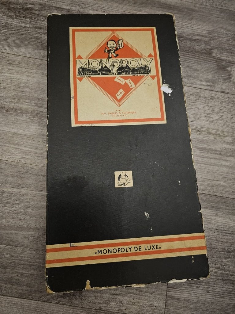 Vintage Monopoly De Luxe, Drie of vier spelers, Ophalen, Gebruikt