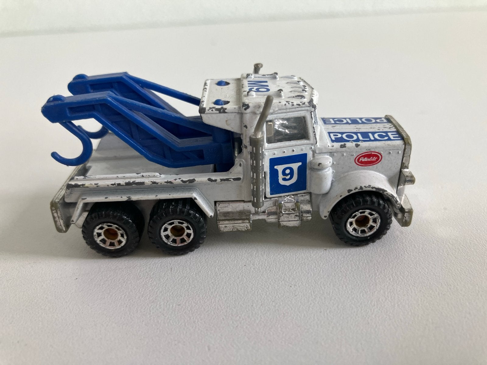 Matchbox Peterbilt Police Takelwagen - Vintage Speelgoed, Ophalen of Verzenden, Gebruikt