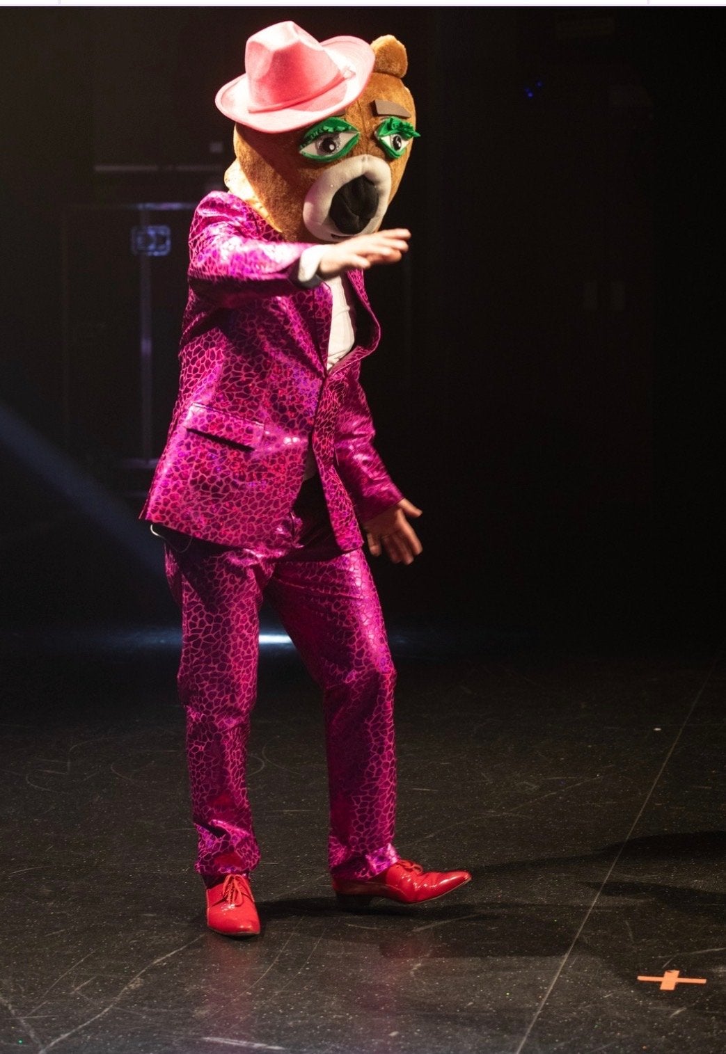 De Beer Kostuum - The Masked Singer, Ophalen of Verzenden, Zo goed als nieuw, Pak of Jurk