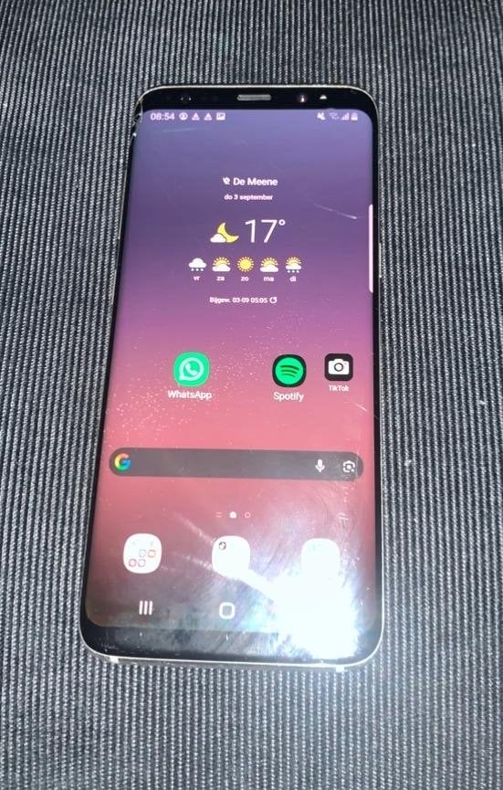 Samsung Galaxy S8 -, Gebruikt, Zwart, Touchscreen, Ophalen of Verzenden