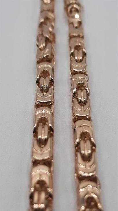 gouden fantasie ketting 14kt Massief, Www.bredajuwelier.nl, Nieuw, Ophalen of Verzenden, Www.bredajuwelier.nl