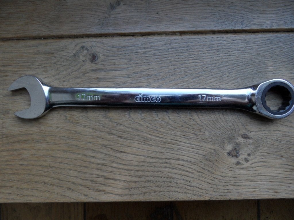 Cimco ringratel steeksleutel 17, Ophalen of Verzenden, Zo goed als nieuw