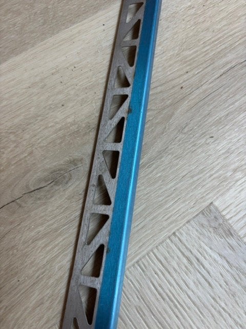 RVS kwartrond Tegelprofiel tegelstrip afsluitprofiel  250 cm, Ophalen, Nieuw, Minder dan 20 cm, Minder dan 5 m²