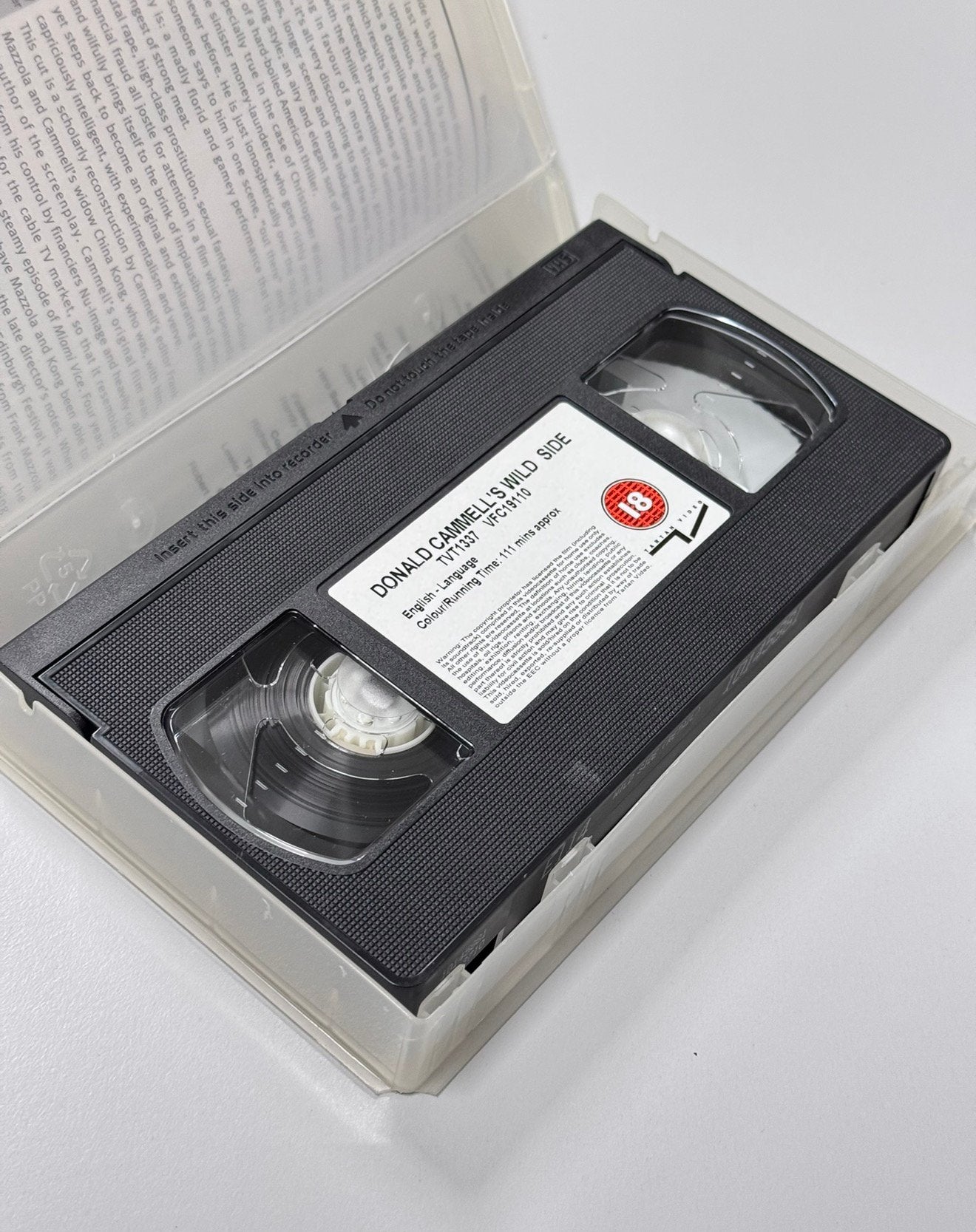 Wild side sexy film VHS - Videoband 1995 donald cammell’s, Vanaf 18 jaar, Ophalen of Verzenden, Zo goed als nieuw