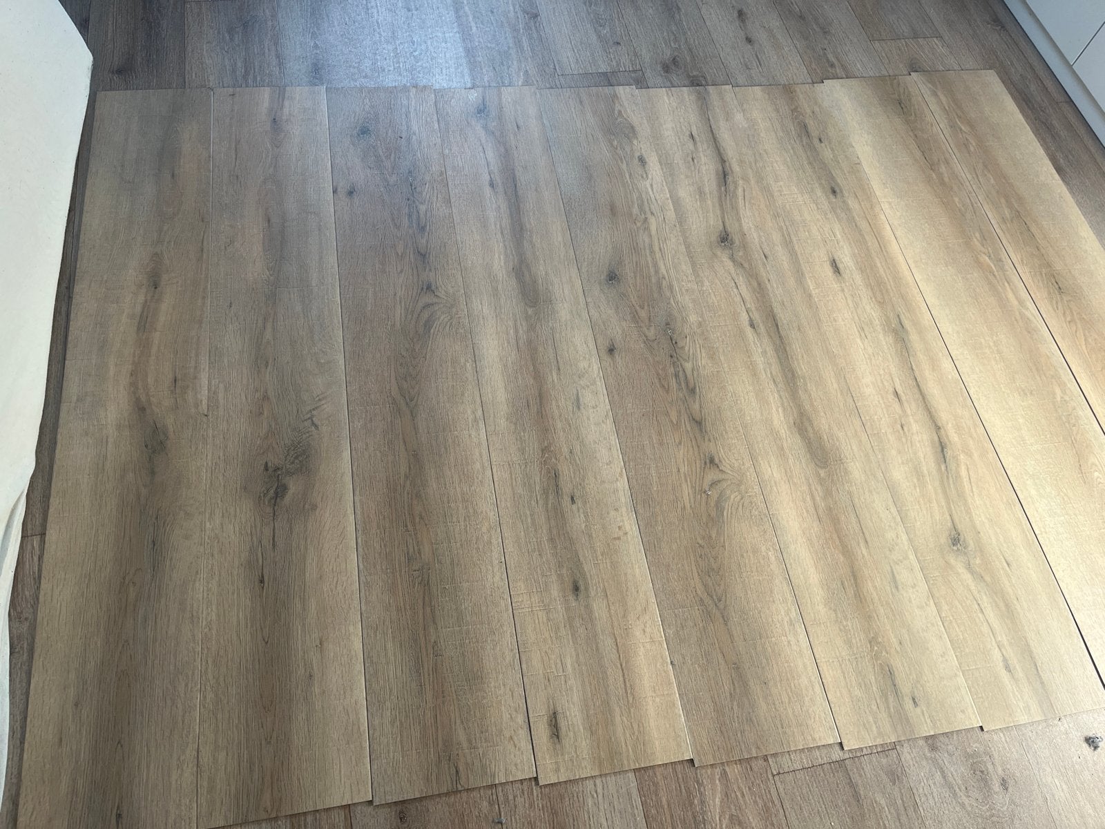 VIVAfloors PVC Vloerdelen - 228.6x1422.4x2.5x0.5MM, Ophalen, Kunststof, Gebruikt, 10 tot 30 cm