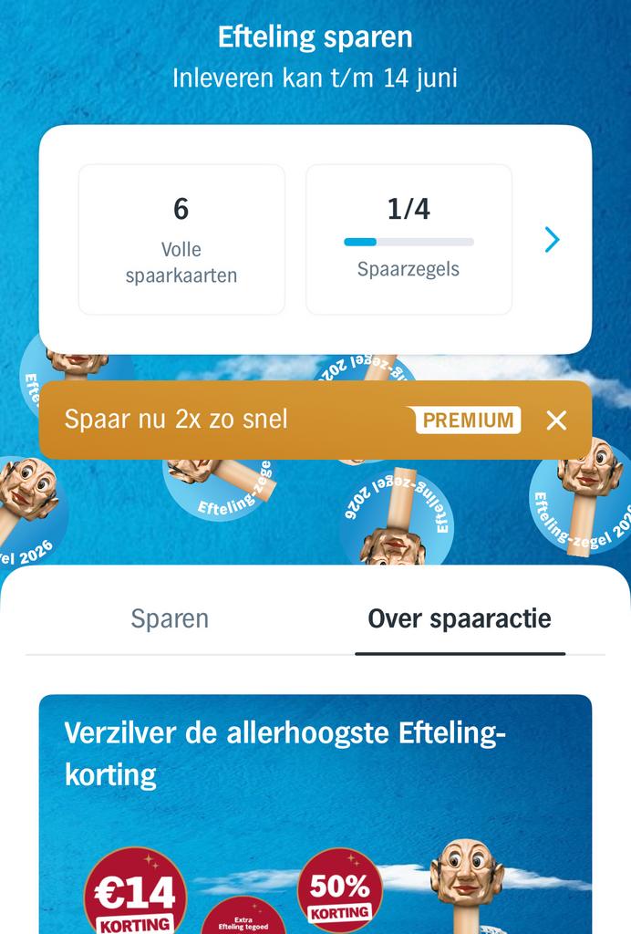 Efteling zegels, Albert Heijn, Ophalen