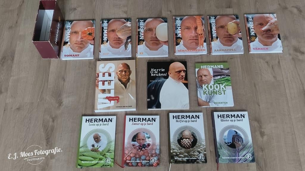 13 Herman den Blijker kookboeken, Ophalen of Verzenden, Gelezen, Overige typen