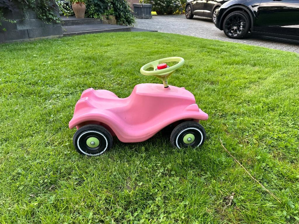 loopauto big bobby classic roze loop auto roze voertuig car, Ophalen, Zo goed als nieuw, Loopvoertuig