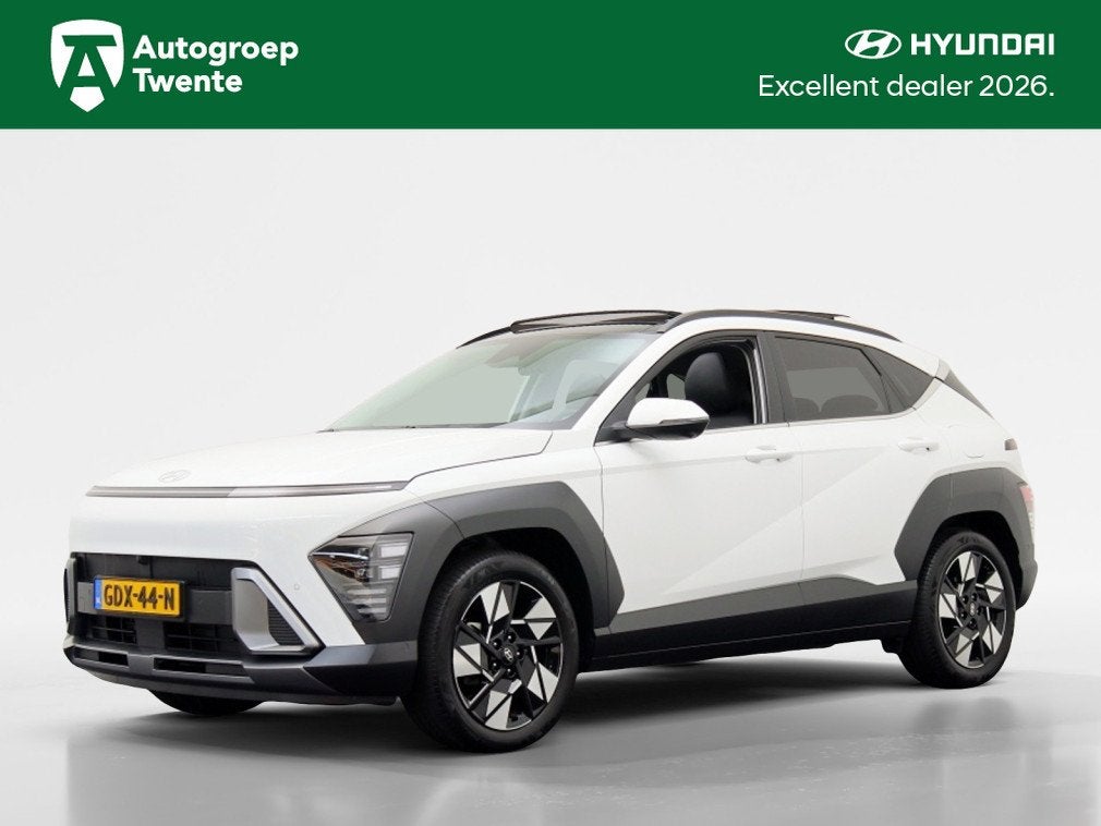 Hyundai KONA 1.6 GDI HEV Premium Sky | Demo | Lederen bekled, Gebruikt, Wit, Bedrijf, SUV of Terreinwagen