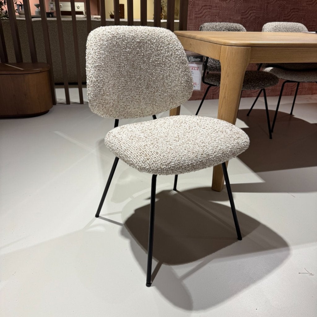 Eetstoel Jon - Beige - Set van 4 - Eleonora, Huis en Inrichting, Niet ingevuld, Niet ingevuld, Niet ingevuld