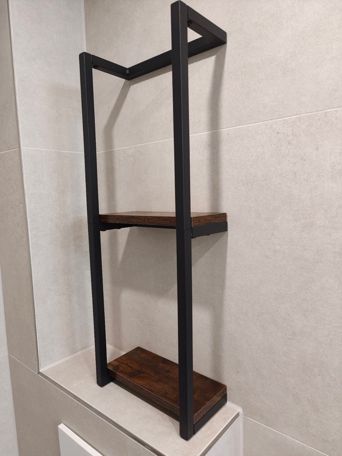 Wandrek met 2 planken, industrieel design, badkamer/keuken, Ophalen of Verzenden, Nieuw