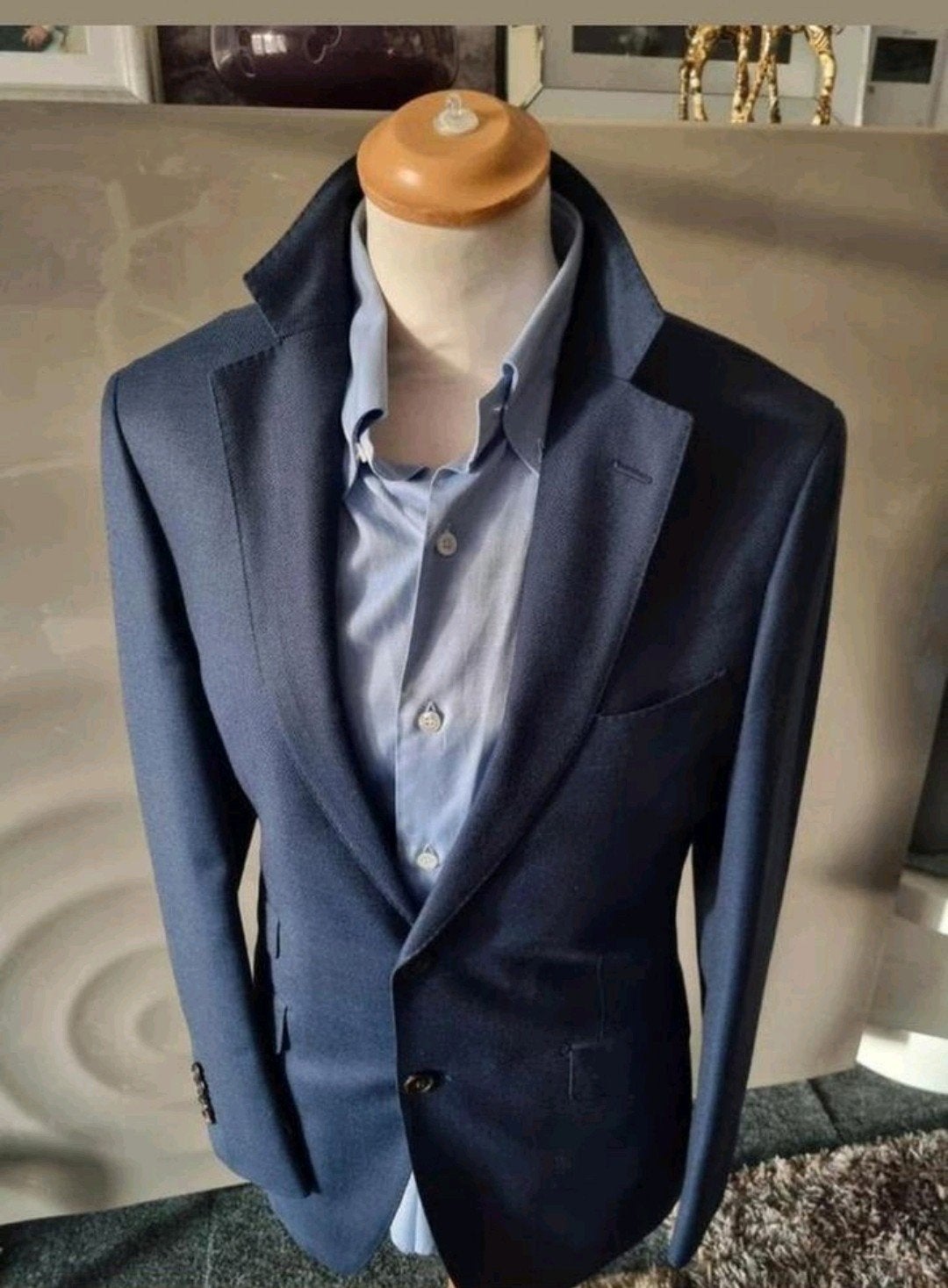 Suitsupply wollen colbert, maat 44, drop 7R, uitmuntend., Kleding | Heren, Blauw, Ophalen of Verzenden, Zo goed als nieuw, Maat 46 (S) of kleiner