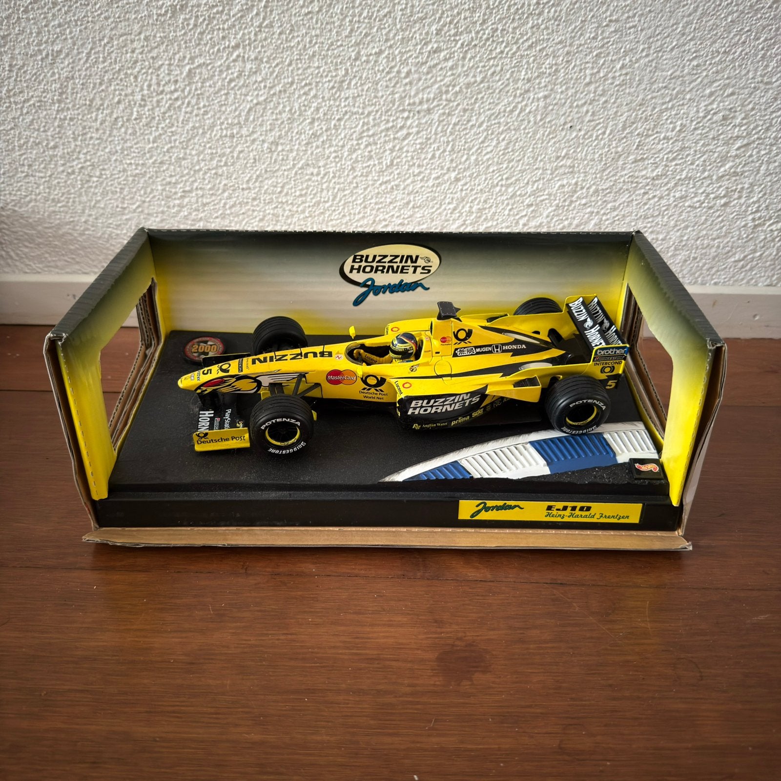 Hot Wheels Racing 1:18 F1 Jordan EJ10 (2000) - H.H. Frentzen, Ophalen of Verzenden, Zo goed als nieuw, Auto, Hot Wheels