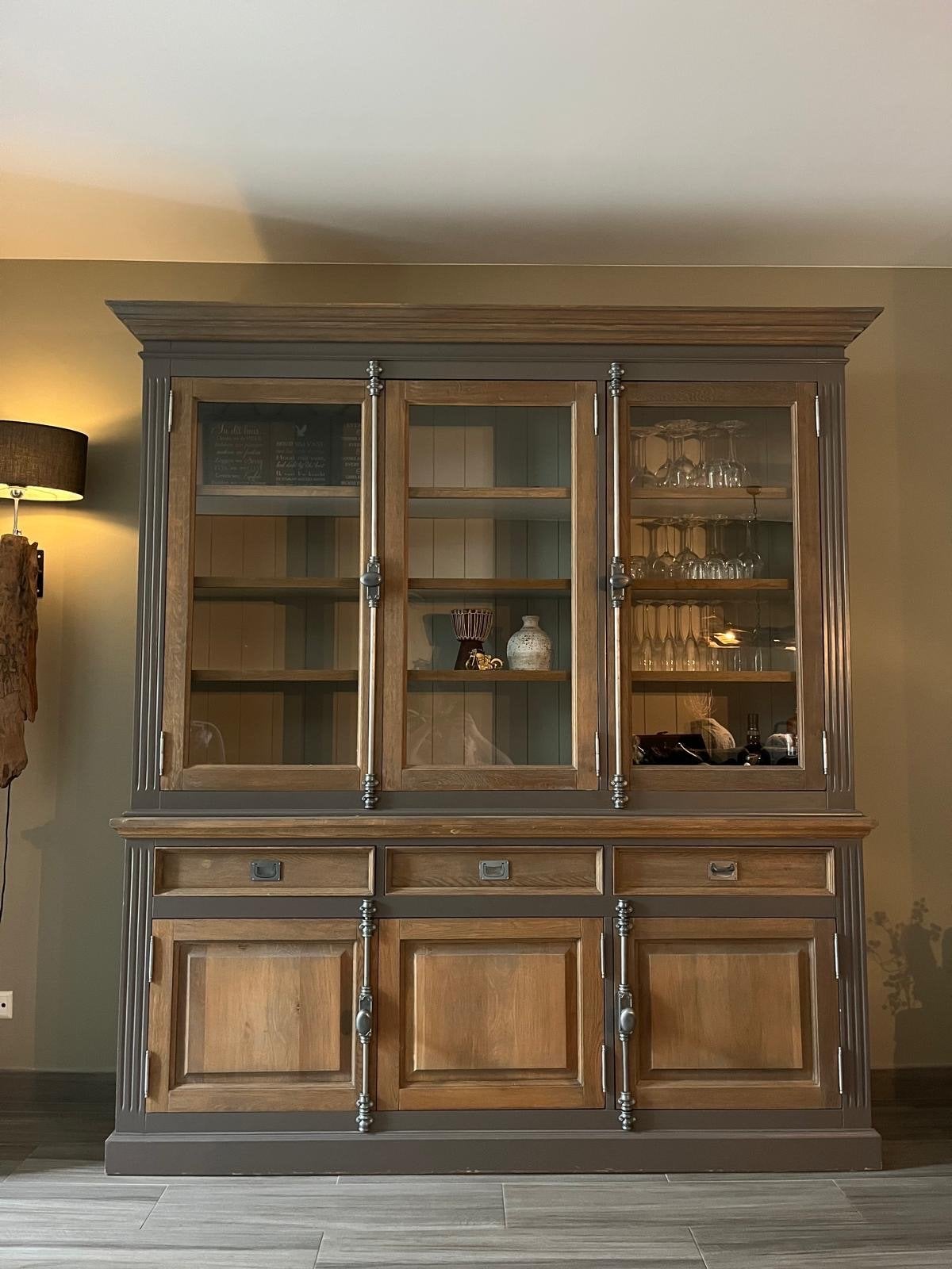 Richmond dressoir/vitrinekast - Zonder accessoires, Huis en Inrichting, Kasten | Dressoirs, Ophalen, Gebruikt, 150 tot 200 cm