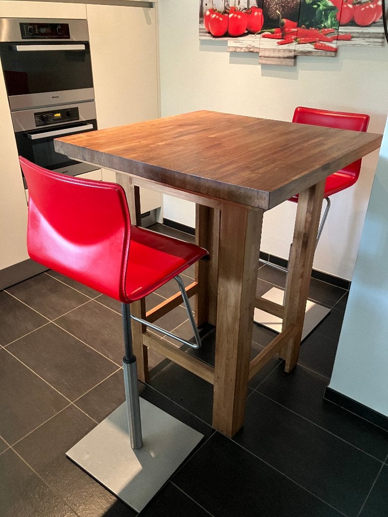bartafel en krukken, Ophalen, Zo goed als nieuw, 90 cm of meer, In hoogte verstelbaar