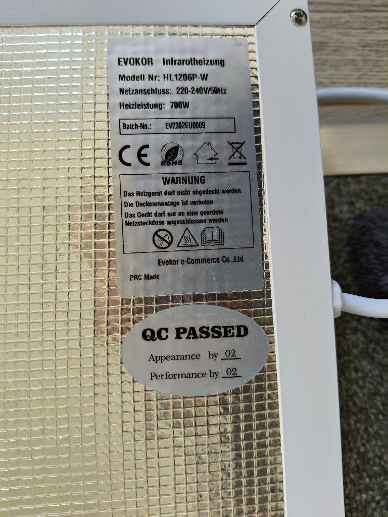 Infraroodverwarming 700 W., 30 tot 80 cm, 500 tot 800 watt, Kachel, Ophalen of Verzenden