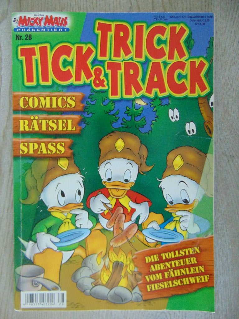 Donald Duck boek in Duits : Tick, Trick & Track, Eén stripboek, Ophalen of Verzenden, Zo goed als nieuw, Walt Disney