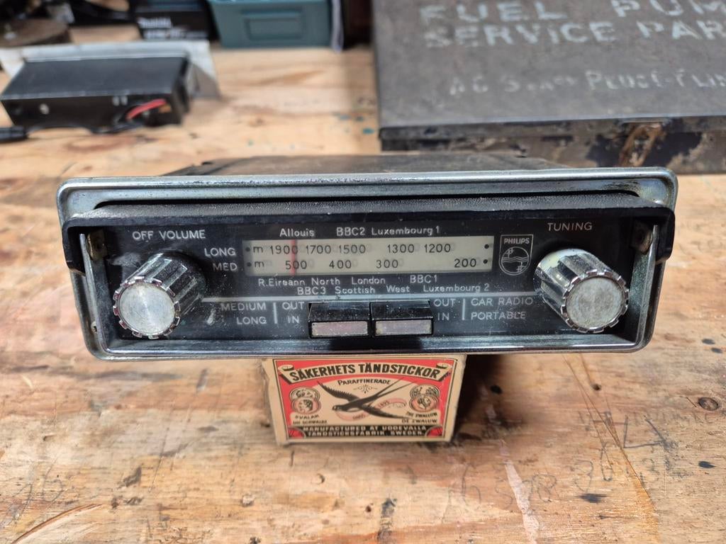 Philips portable vintage auto radio retro autoradio, Auto diversen, Ophalen