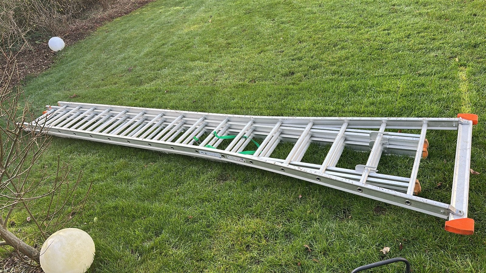 Petry reform Ladder 9,60 meter hoogte 3x16 sports, Ophalen, Gebruikt, Ladder, 4 meter of meer