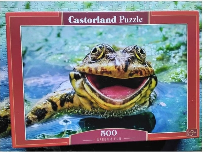 Castorland puzzel 'green & fun', Ophalen, 500 t/m 1500 stukjes, Zo goed als nieuw, Legpuzzel