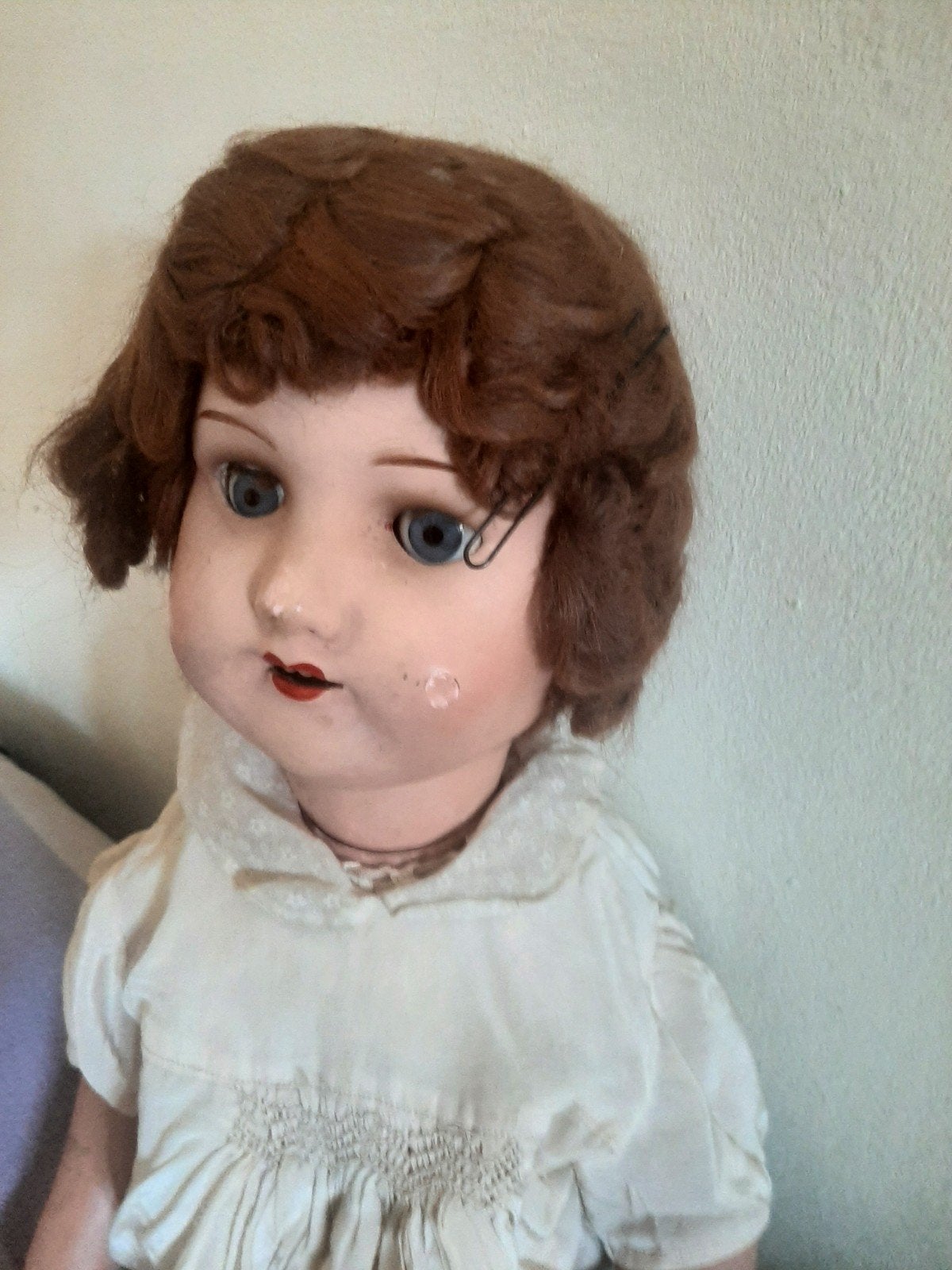 Antieke leuke POP., Verzamelen, Poppen, Ophalen of Verzenden, Gebruikt, Pop