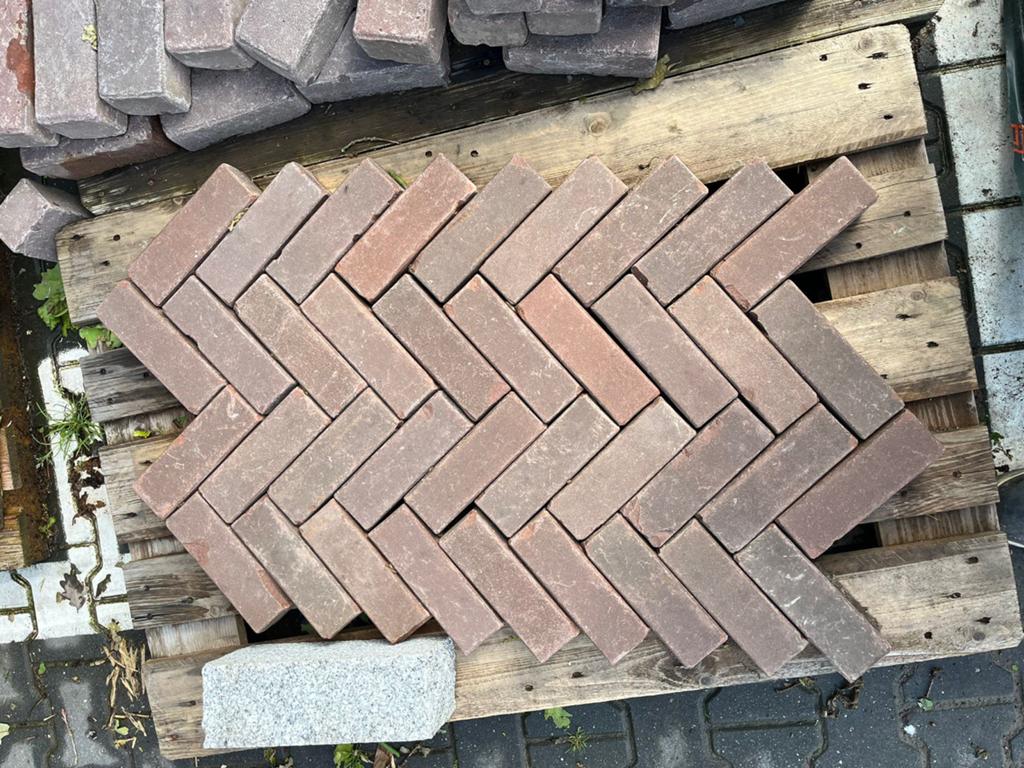 Gebakken Dikformaat Klinkers 20x6,5x7- Keihard, Ophalen of Verzenden, Gebruikt, Keramiek, Klinkers