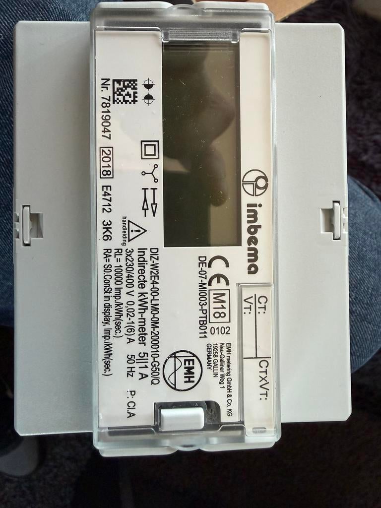 EMH kWh meter - 3 fase. Nieuw in doos, Doe-het-zelf en Verbouw, Meetapparatuur, Ophalen, Nieuw