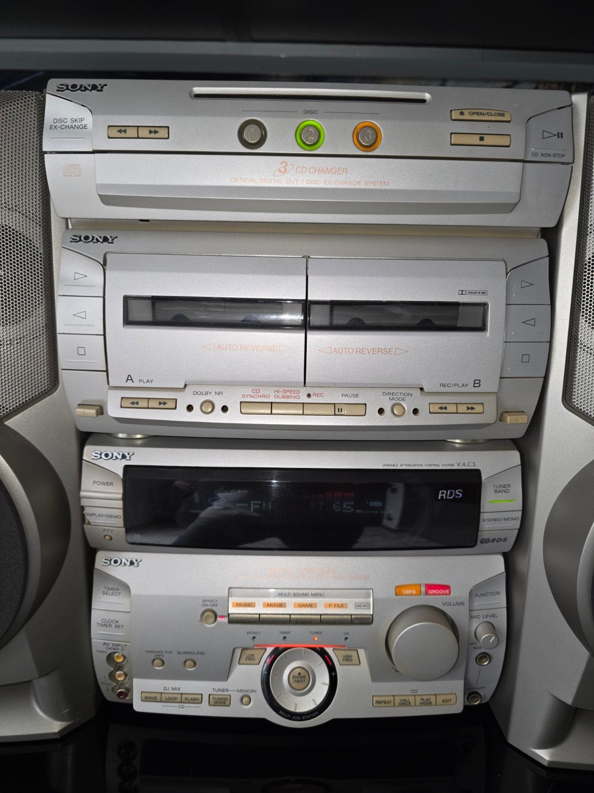 Sony MHC-W350 Hifi Set met cd en l cassettedec, Audio, Tv en Foto, Stereo-sets, Ophalen of Verzenden, Gebruikt, Cassettedeck, Sony