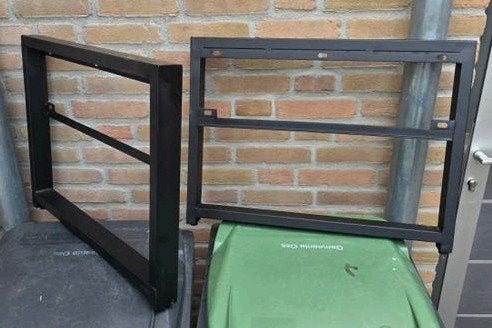 Metalen poten voor tafel of krukje (60x45cm), Ophalen, Tafelpoot, Gebruikt, 50 tot 100 cm