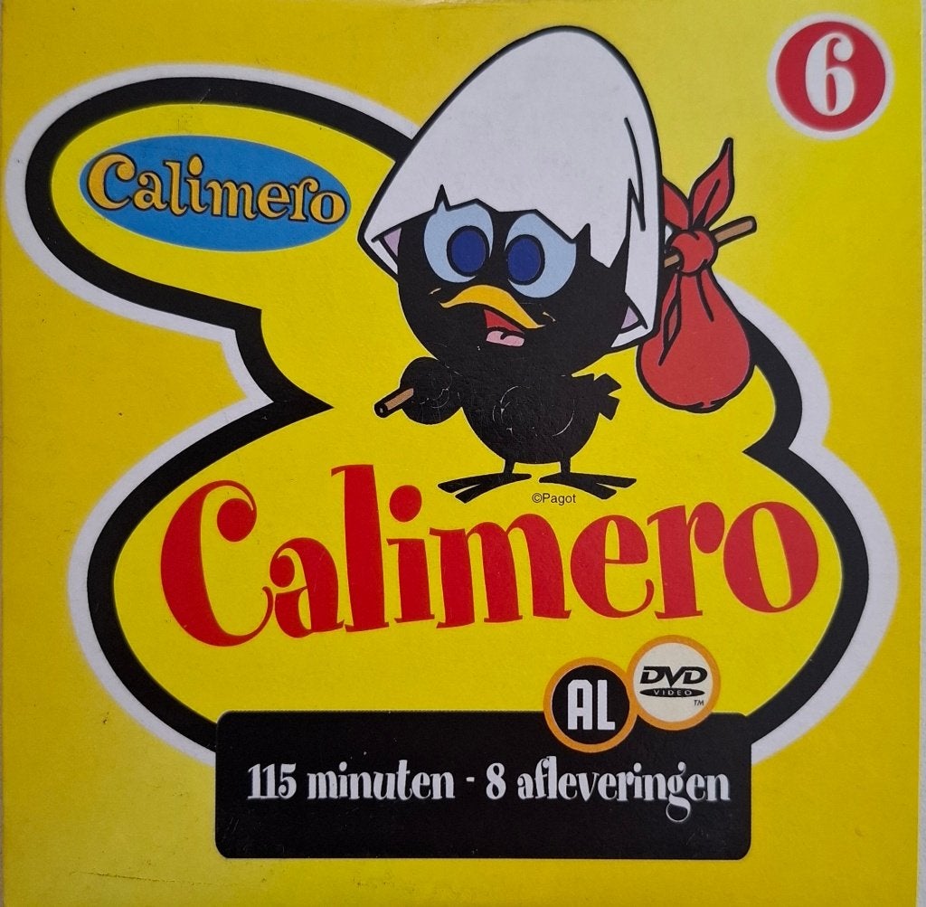 Calimero DVD - Krasvrij - 8 afleveringen, Animatie, Alle leeftijden, Tv-serie, Zo goed als nieuw