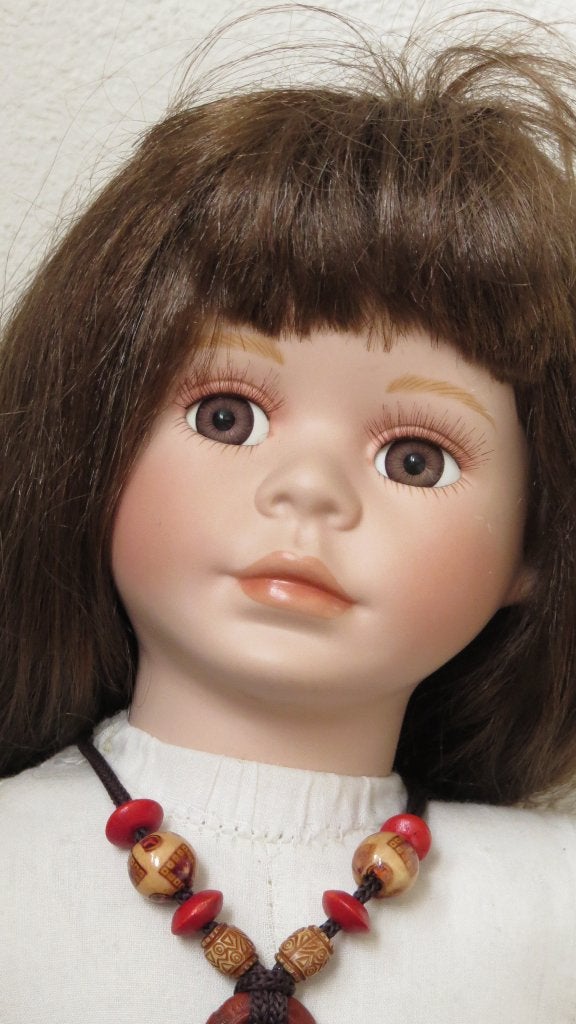 Pop porselein, 45 cm., Ophalen of Verzenden, Zo goed als nieuw, Pop