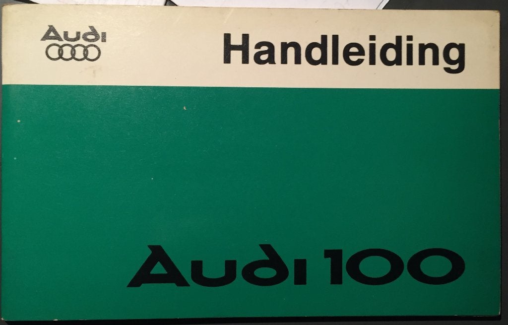 Instructieboekje  Audi 100   1978, Auto diversen, Ophalen