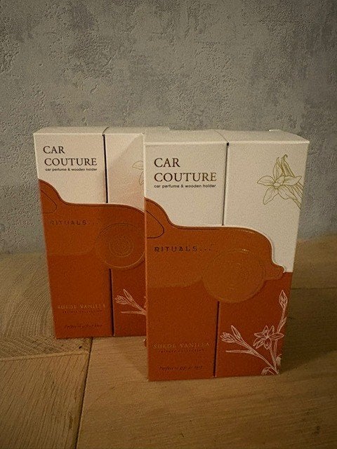 Rituals luxury car parfume houder Suede Vanilla spray kit, Ophalen of Verzenden, Rituals